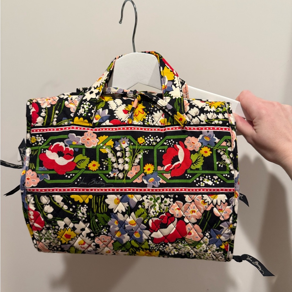 Vera Bradley Hanging Cosmetic Bag in Poppy Fields